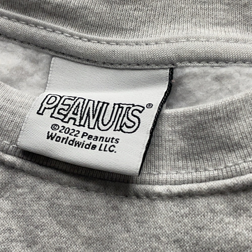 Peanuts Snoopy Charlie Brown Christmas Sweater Unisex Kids Size 7 Grey - Picture 4 of 11
